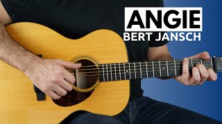 Angie Bert Jansch  Guitar Lesson [upl. by Anattar]