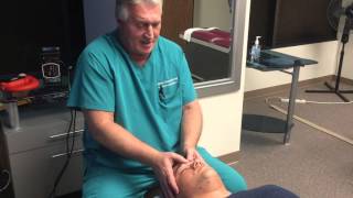 Houston Chiropractor Dr Gregory Johnson Helps Patient With Sinus Headache [upl. by Belac]