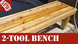 Two Power Tool Backyard Bench [upl. by Kilby]