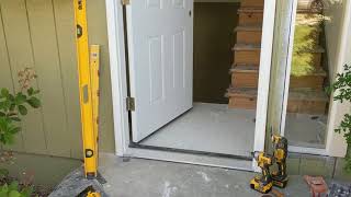 Jeld Wen Front Door Installation  Really crappy products and craftsmanship PART 1 [upl. by Okiam]