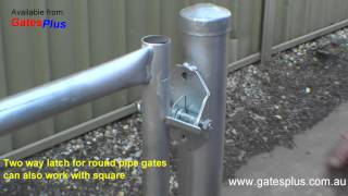 Gate Latch 2 way for round pipe and square [upl. by Ade]