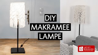 DIY Makramee Lampe basteln  Upcycling  jetztwohnen [upl. by Okier818]