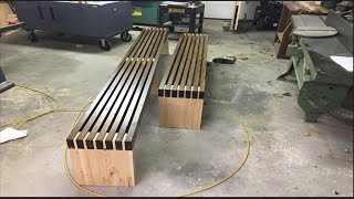 DIY How to make Benches out of 2x4 Base  Legs part one [upl. by Ititrefen526]