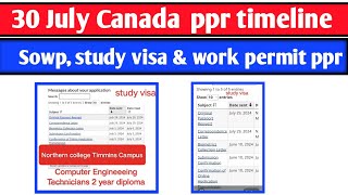 30 July Canada ppr timeline  Todays ppr request timeline canada  Latest Canada PPR part 1 [upl. by Ttekcirc291]