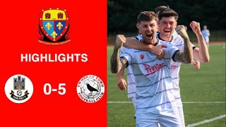 Caerleon 05 Cwmbrân Town  Gwent FA Senior cup  Quarter final highlights [upl. by Rosinski984]